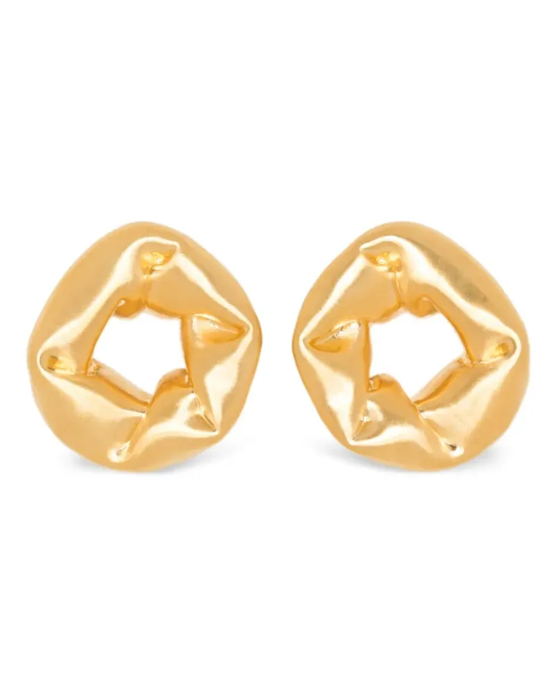 Completedworks Oversized Scrunch earrings - Gold Gold