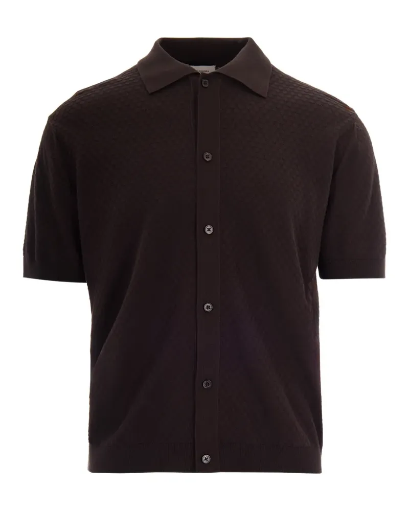 Paolo Pecora Milano buttoned polo shirt - Braun Braun