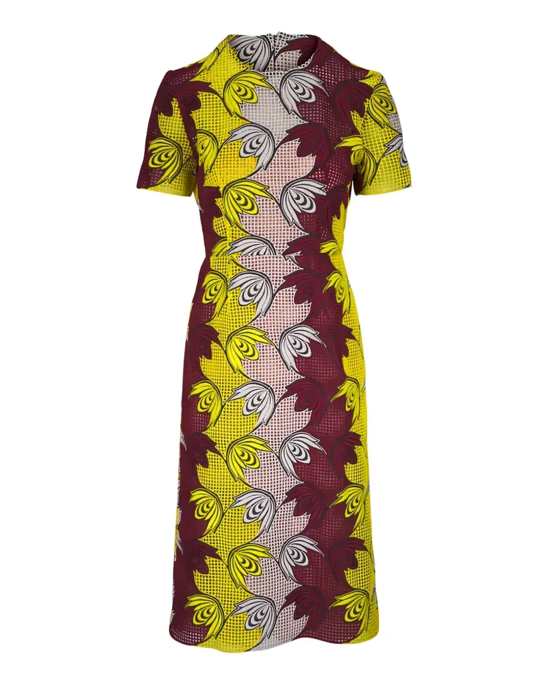 Marni floral-print midi dress - Braun Braun