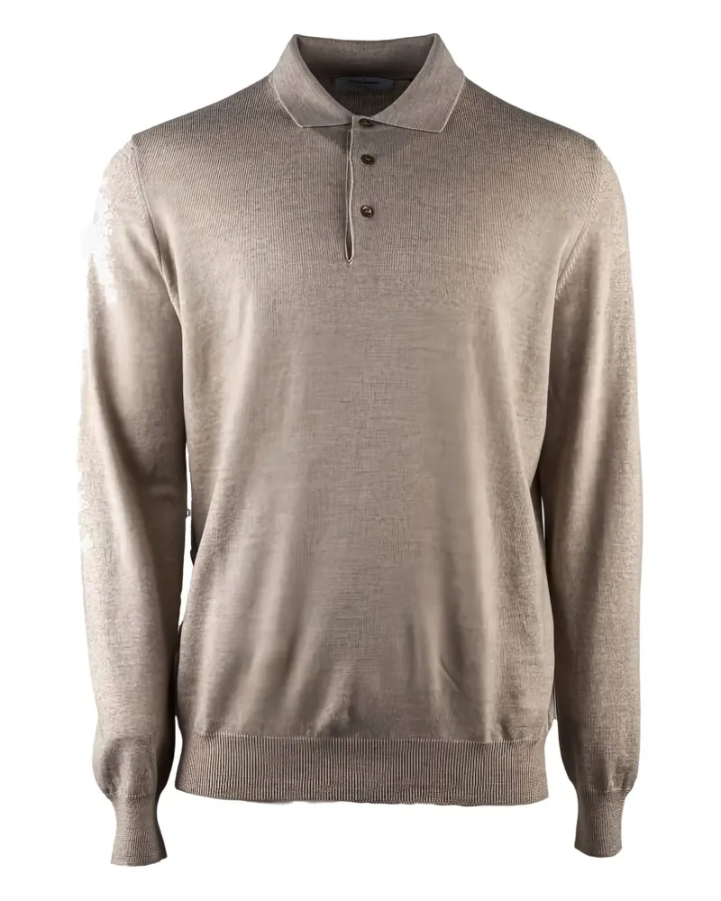 Gran Sasso button polo shirt - Nude Nude
