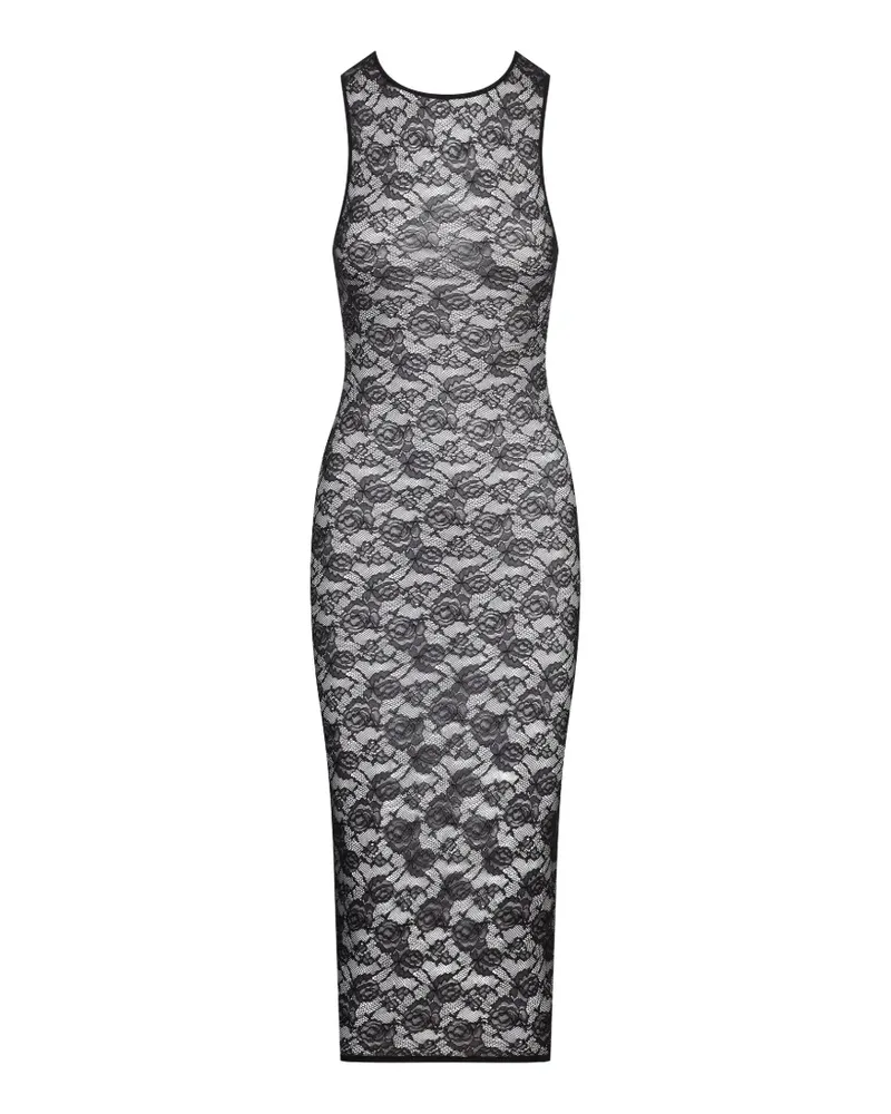 Maison Close Flashback Midikleid - Schwarz Schwarz