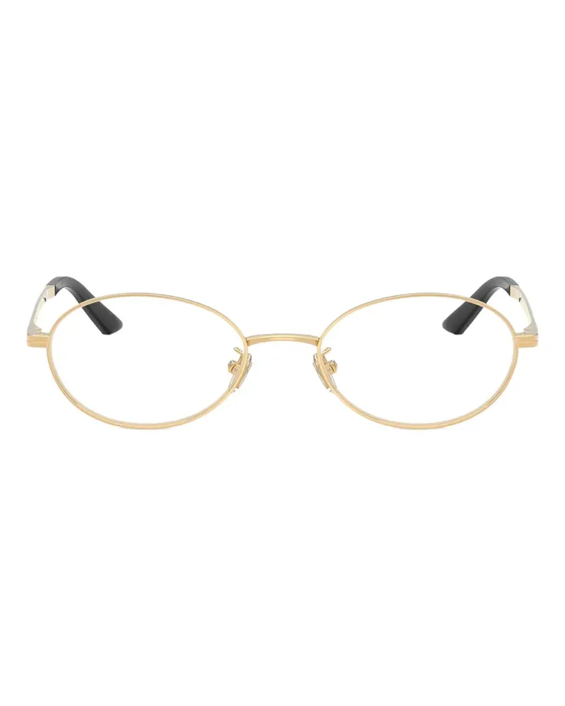 Versace Brille mit ovalem Gestell - Gold Gold