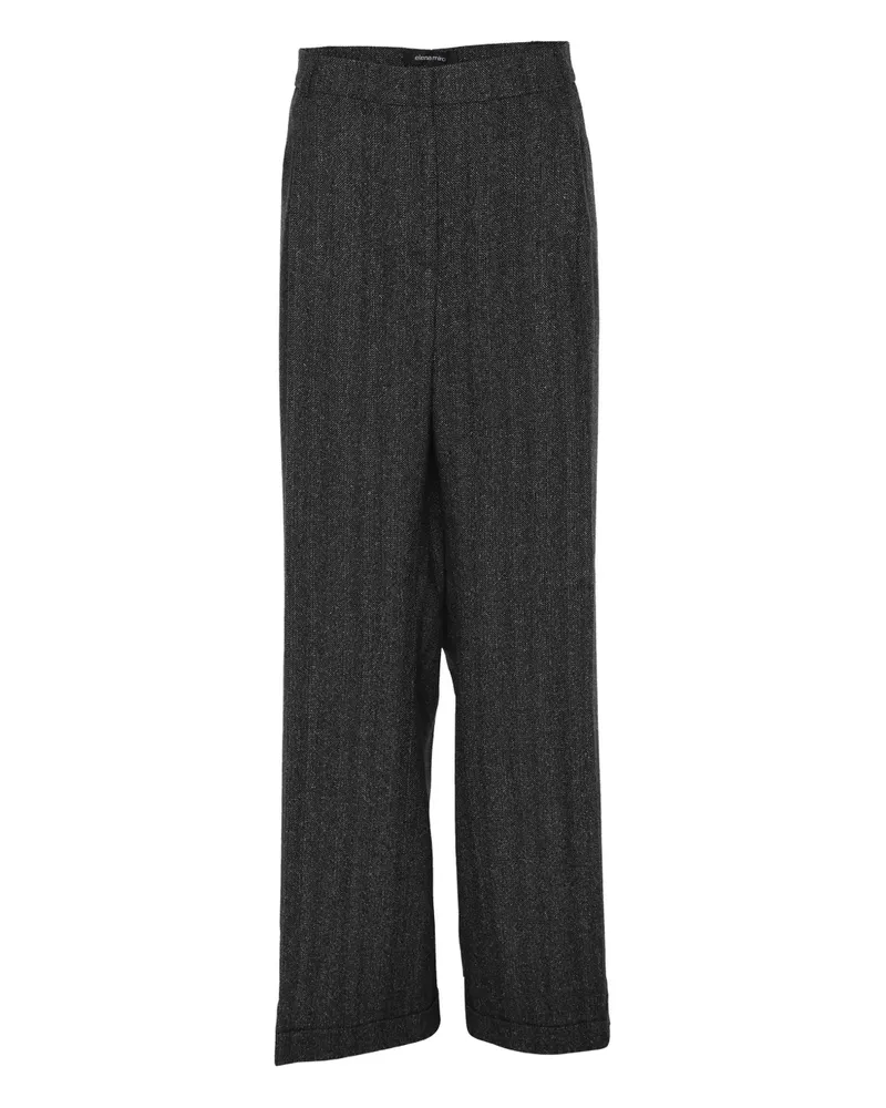 Elena Mirò Hose mit weitem Bein - Grau Grau