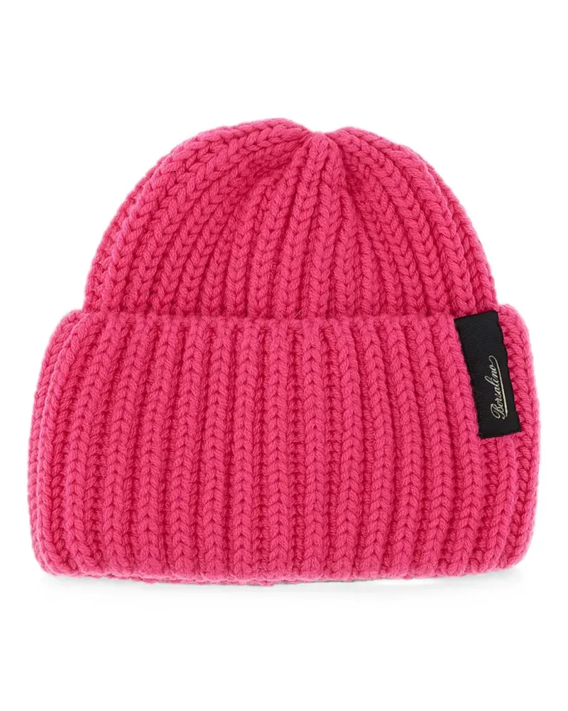 Borsalino Gerippte Beanie - Rosa Rosa