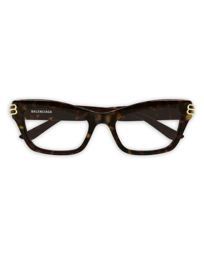 Balenciaga Brille mit eckigem Gestell - Braun Braun