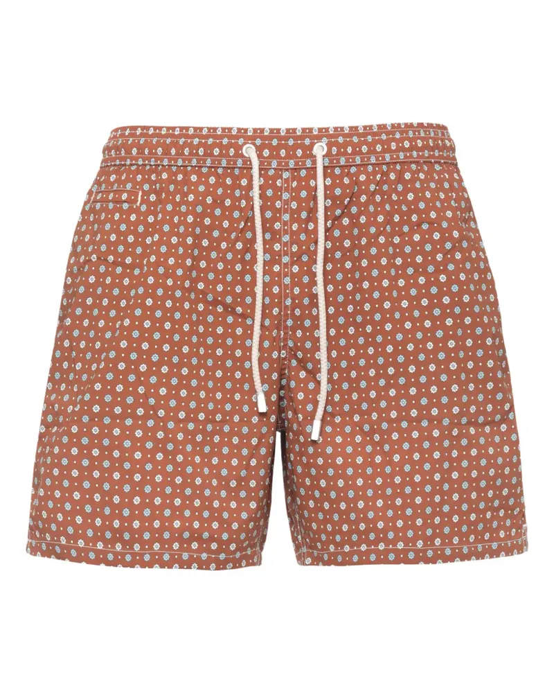 MC2 Saint Barth Badeshorts mit Blumenprint - Braun Braun