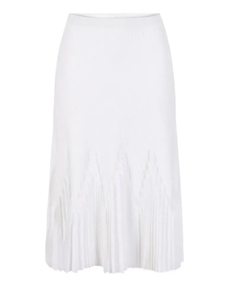 Elisabetta Franchi knit skirt with ruffles - Weiß Weiß