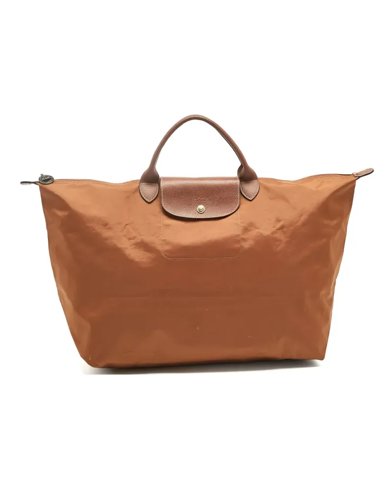Longchamp logo tote bag - Braun Braun
