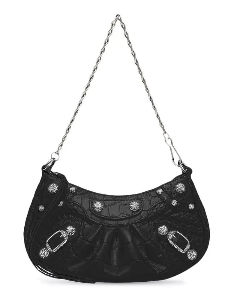 Balenciaga Mini Le Cagole Schultertasche - Schwarz Schwarz