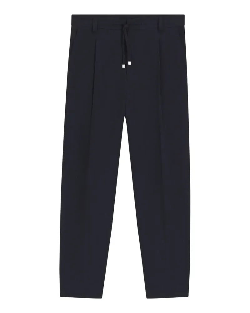 HUGO BOSS Bundfaltenhose mit Kordelzug - Blau Blau