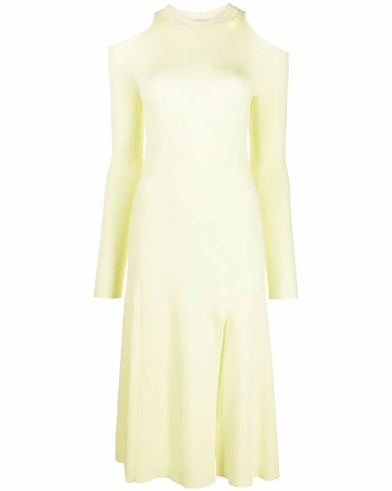 Stella McCartney Gestricktes Midikleid - Gelb Gelb