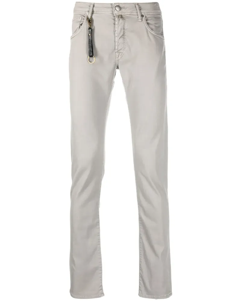 Incotex Tief sitzende Slim-Fit-Hose - Grau Grau