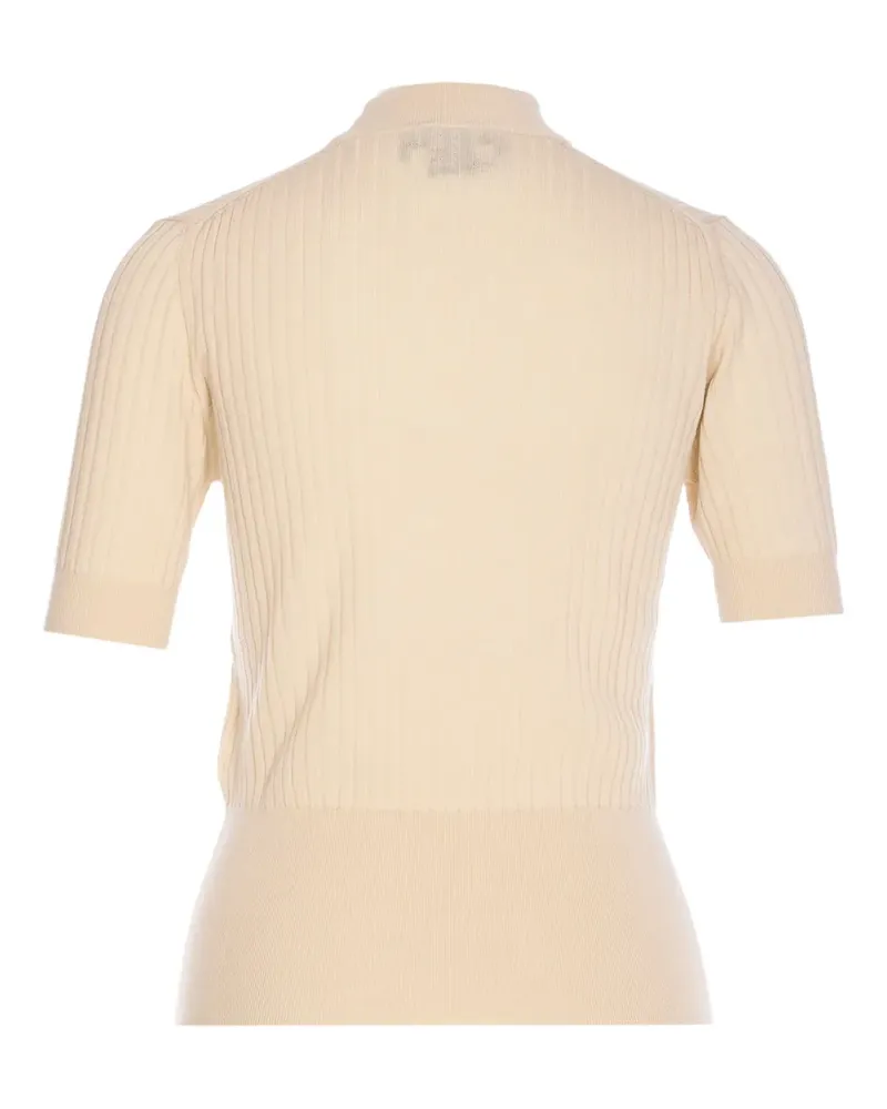 Fendi Gerippter Pullover - Nude Nude
