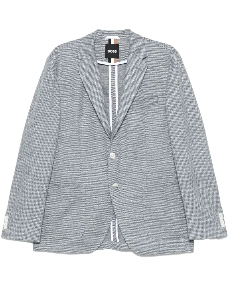 HUGO BOSS Gemustertes Sakko - Blau Blau