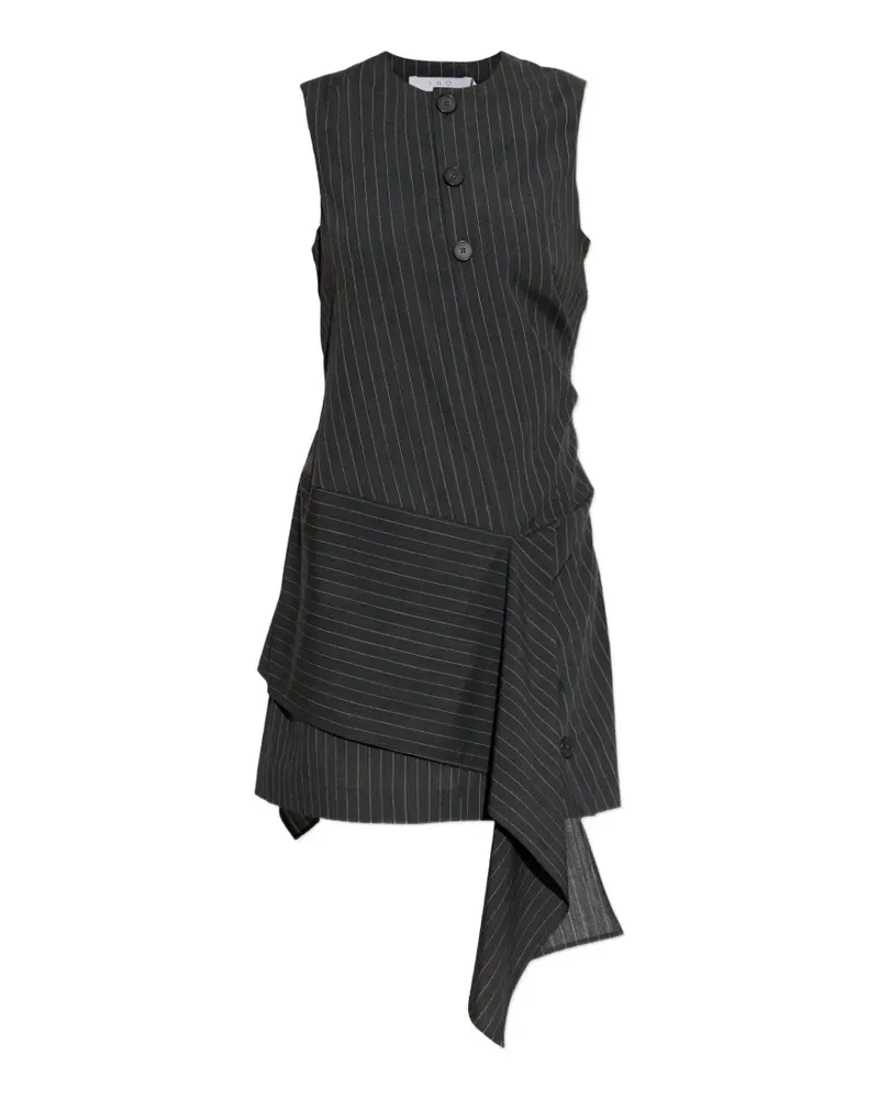 IRO Klea pinstripe layered mini dress - Grau Grau