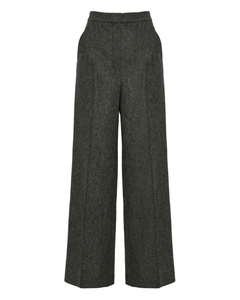 Yves Salomon flannel tailored trousers - Grau Grau