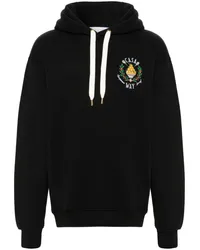 Casablanca Paris Hoodie mit Equipment Sportif-Stickerei Schwarz