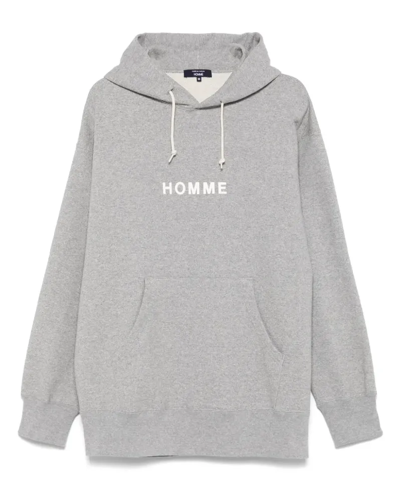 Comme des Garçons Hoodie mit Logo-Print - Grau Grau