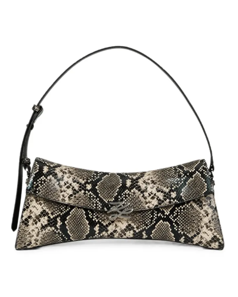Karl Lagerfeld Längliche K/Autograph Twist Schultertasche - Nude Nude