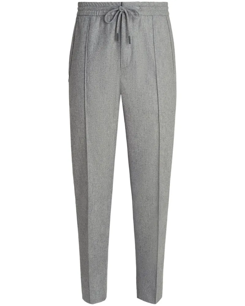 Ermenegildo Zegna Tapered-Hose mit Kordelzug - Grau Grau