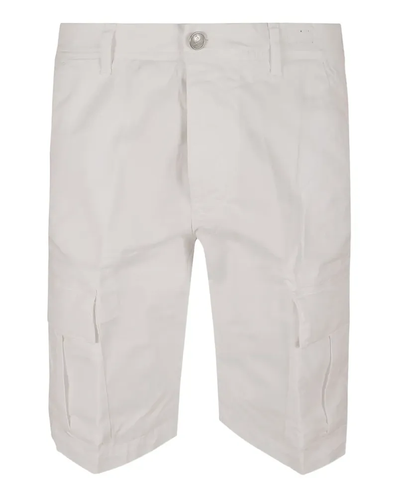 BARBA Cargo-Shorts aus Baumwoll-Twill - Weiß Weiß