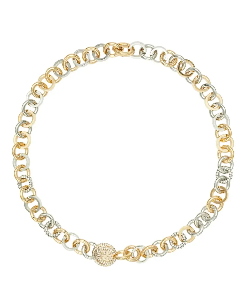 Tory Burch Halskette im Pavé-Design - Gold Gold