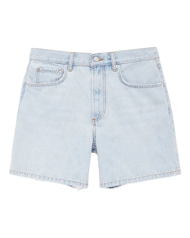 Anine Bing Delaney frayed-edge denim shorts - Blau Blau