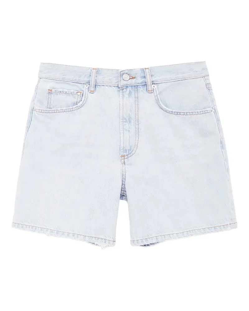 Anine Bing Delaney frayed-edge denim shorts - Blau Blau