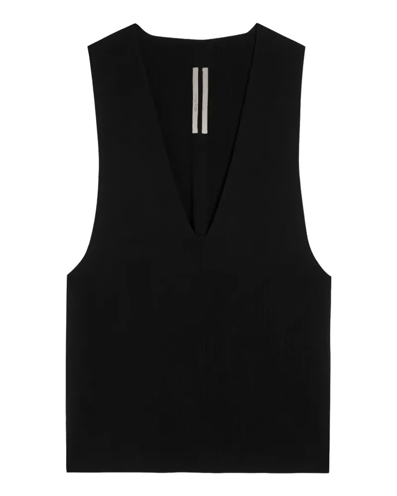 Rick Owens Pullunder mit V-Ausschnitt - Schwarz Schwarz