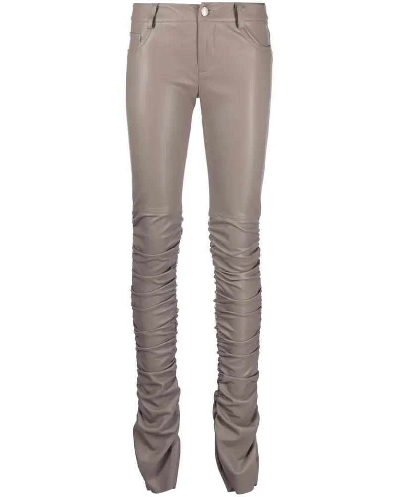 MISBHV Schmale Hose mit Sheer-Effekt - Grau Grau