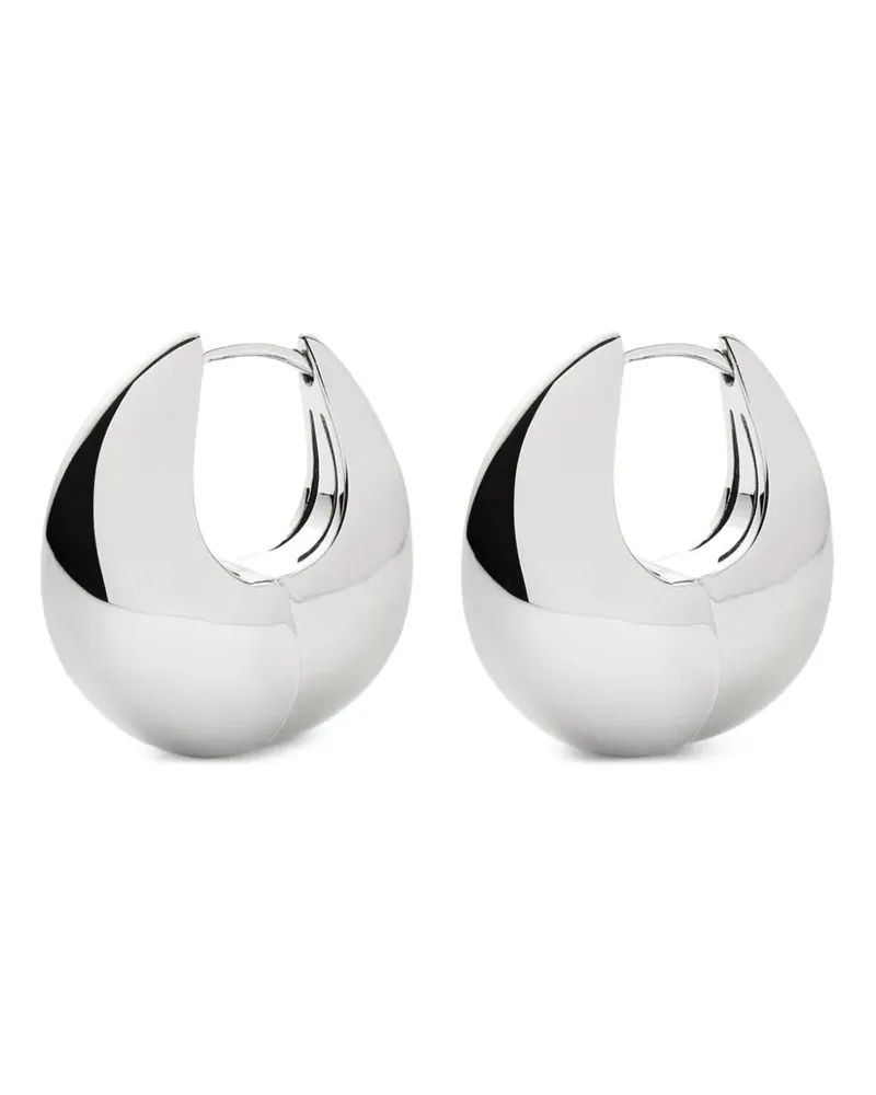 Missoma Sculptural Pebble Creolen - Silber Silber