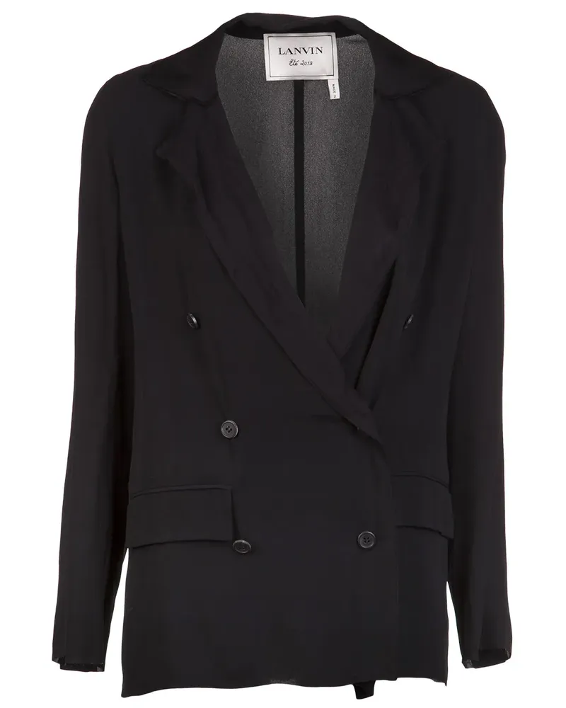 Lanvin Double breasted blazer - Schwarz Schwarz