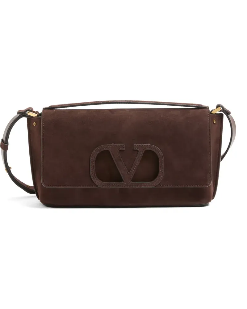 Valentino Garavani Fill Me Schultertasche aus Wildleder - Braun Braun