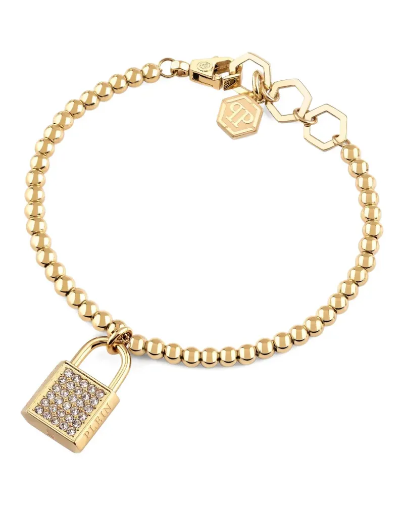 Philipp Plein Armband mit Kristallverschluss-Anhänger - Gold Gold
