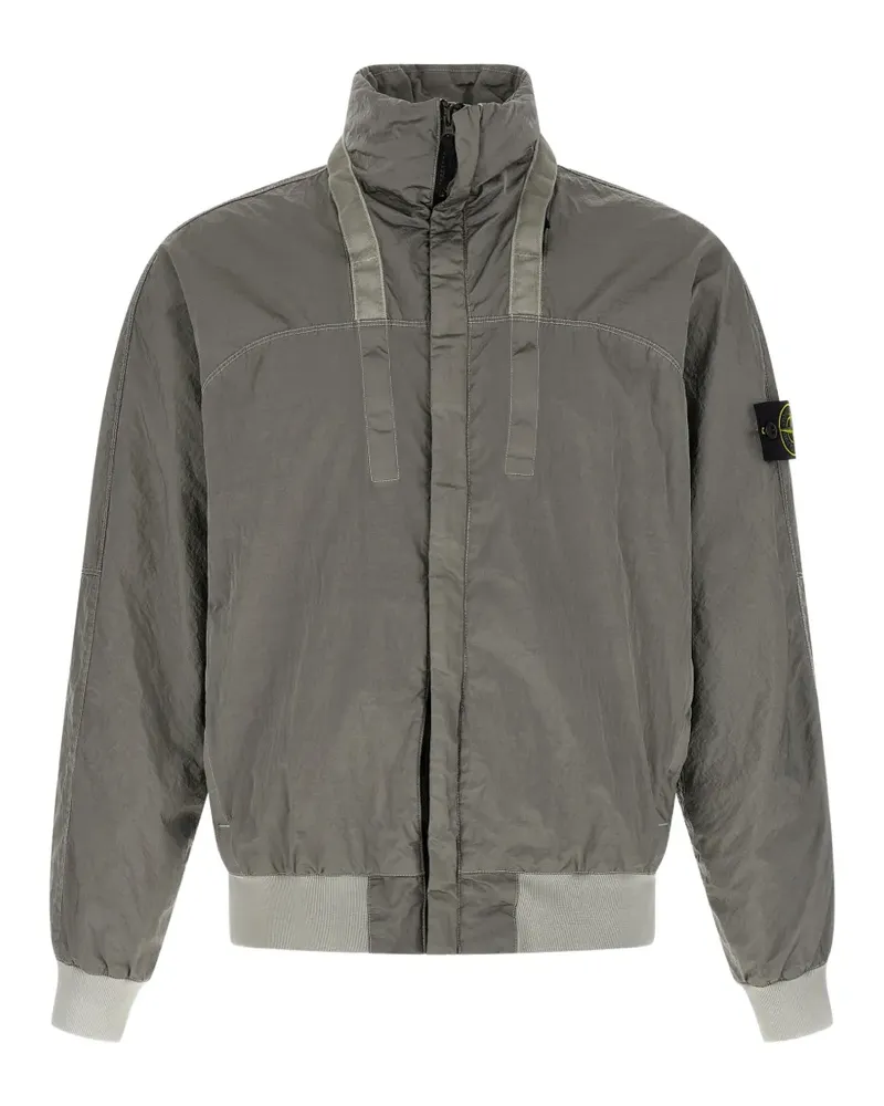 Stone Island Wattierte Jacke mit abnehmbarer Kapuze - Grau Grau