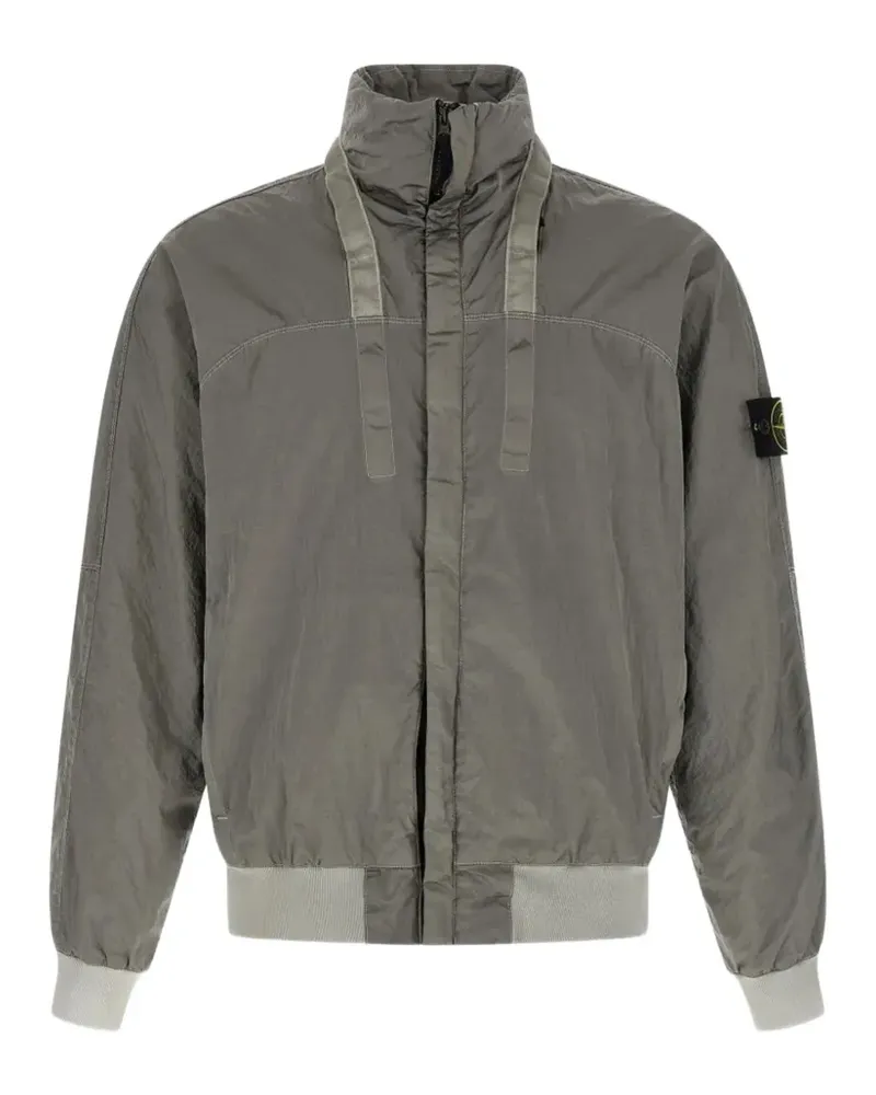 Stone Island Kapuzenjacke mit Umschlag - Grau Grau