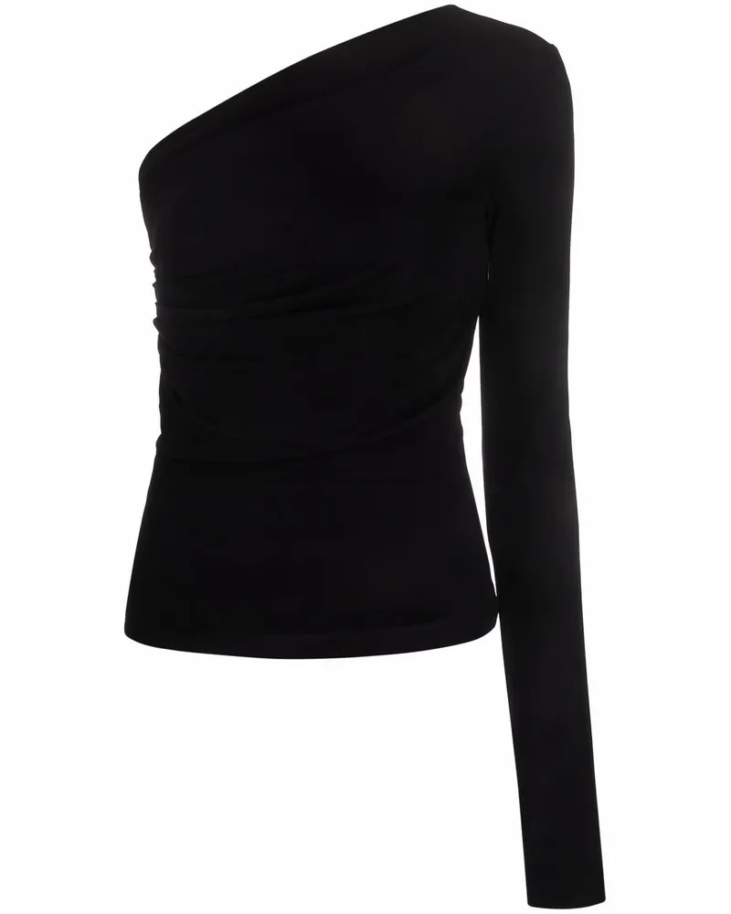 Dsquared2 Asymmetrisches Langarmshirt - Schwarz Schwarz