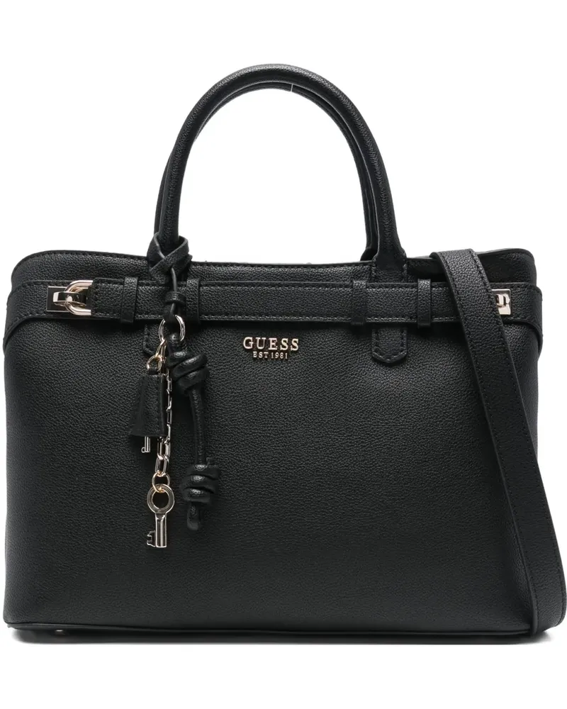 Guess Handtasche mit Anhängern - Schwarz Schwarz