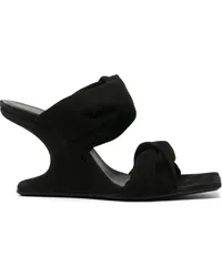 Rick Owens Cantilever 8 Wildleder-Mules Schwarz