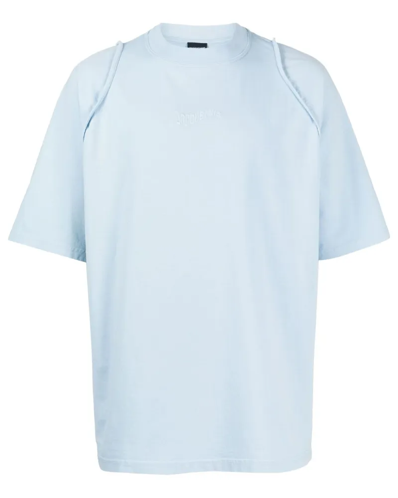 Jacquemus Le Camargue T-Shirt mit Logo-Stickerei - Blau Blau