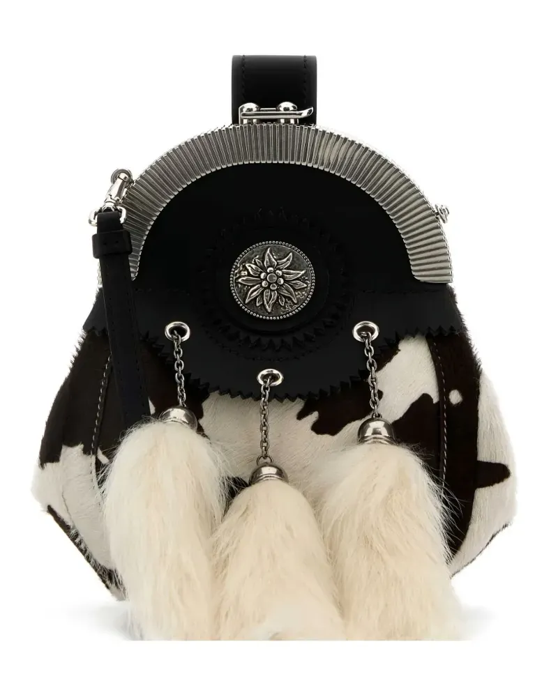 Prada Clutch aus Kalbshaar - Schwarz Schwarz