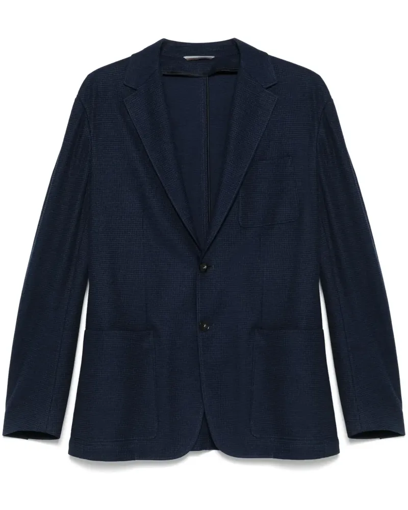 Canali Strukturiertes Sakko - Blau Blau