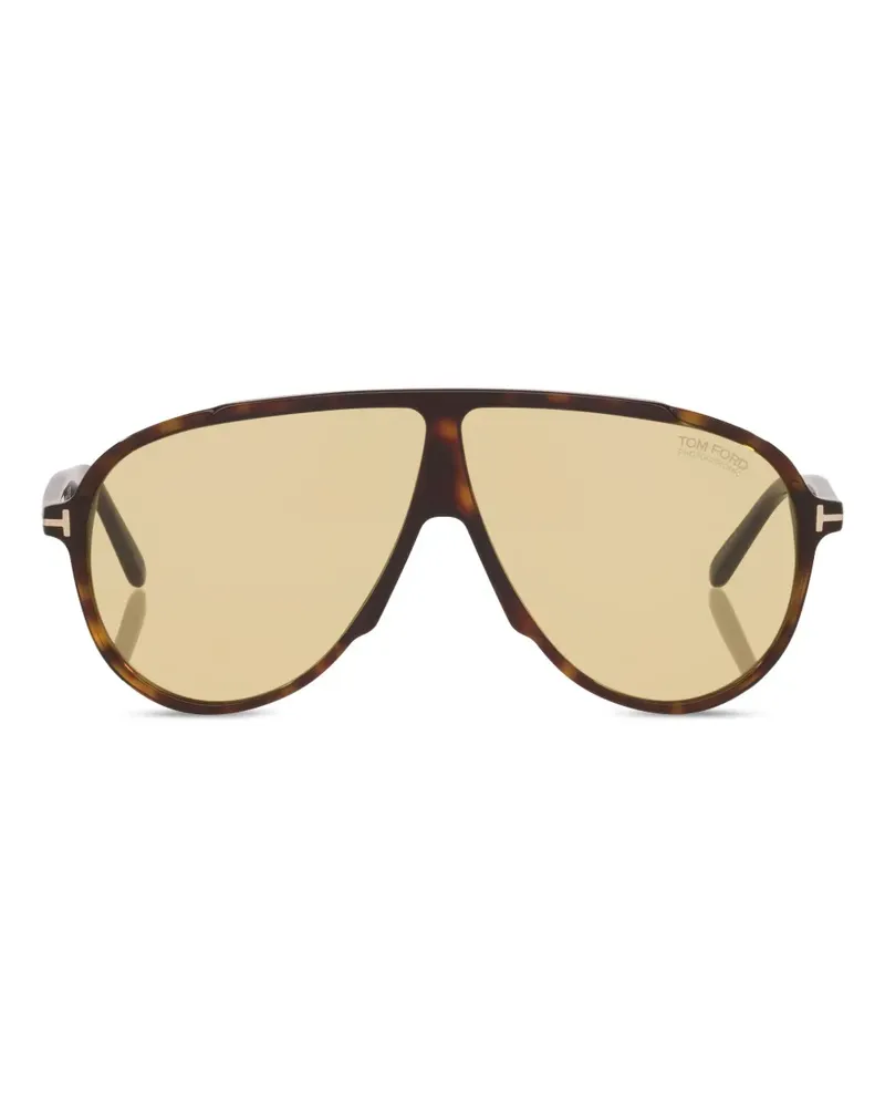 Tom Ford Vladimir Sonnenbrille mit Lochstickerei - Grün Grün