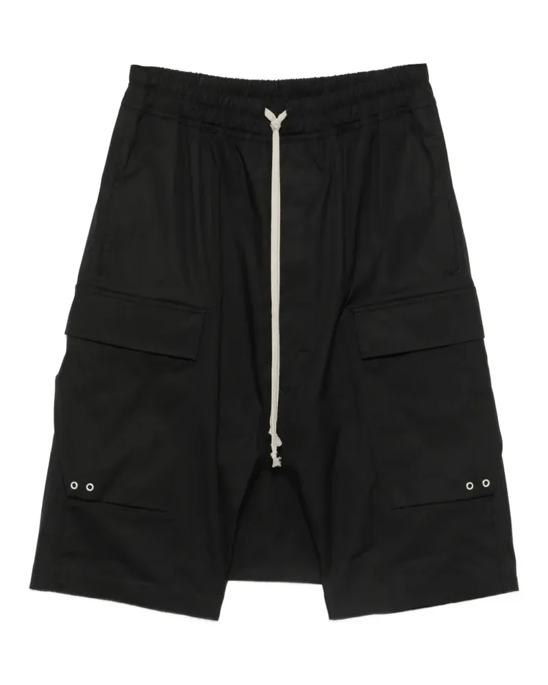 Rick Owens Cargo-Shorts mit elastischem Bund - Schwarz Schwarz