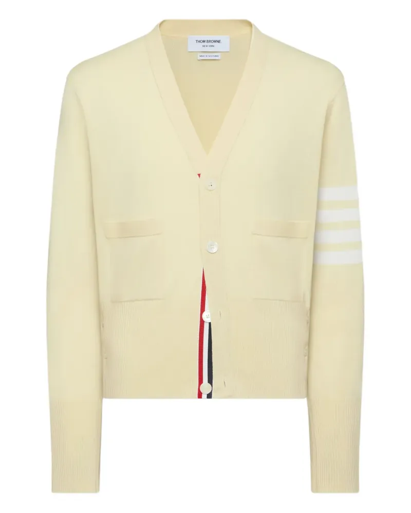 Thom Browne Cardigan mit Streifen - Gelb Gelb