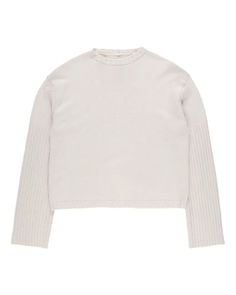 Rick Owens Kaschmirpullover mit rundem Ausschnitt - Nude Nude