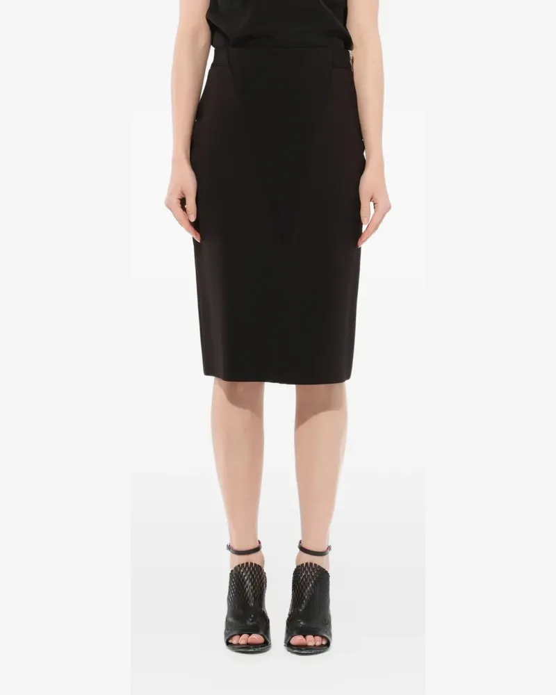 Givenchy Midirock mit schmalem Schnitt - Schwarz Schwarz