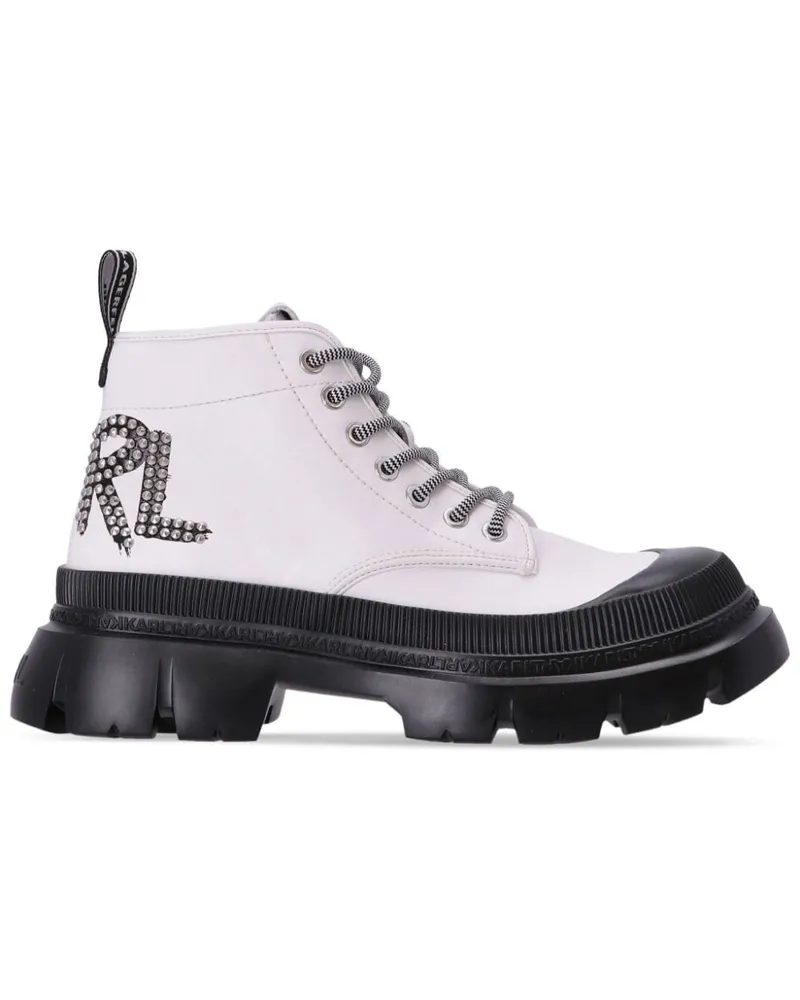 Karl Lagerfeld Trekka Max Stiefel - Weiß Weiß