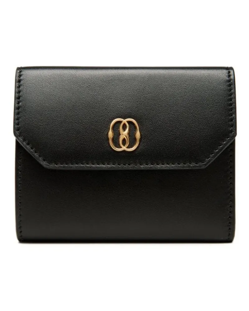 Bally Portemonnaie mit Logo-Schild - Schwarz Schwarz