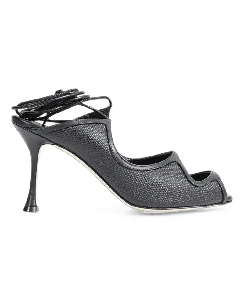 Manolo Blahnik Prosta Sandalen mit Cut-Out - Schwarz Schwarz